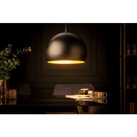 Design függőlámpa Colt 30 cm arany levelek fekete