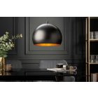 Design függőlámpa Colt 30 cm arany levelek fekete