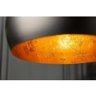 Design függőlámpa Colt 30 cm arany levelek fekete