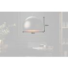 Design függőlámpa Colt 30 cm arany levelek fekete