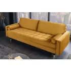 Design ülőgarnitúra Adan 225 cm mustársárga bársony