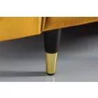 Design ülőgarnitúra Adan 225 cm mustársárga bársony