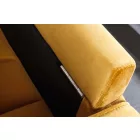 Design ülőgarnitúra Adan 225 cm mustársárga bársony