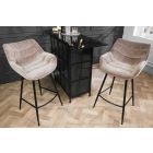 Design bárszék Kiara pezsgő bársony 