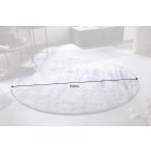 Design kerek szőnyeg Rowan 150 cm bézs-kék