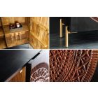 Design komód Fernanda 120 cm fekete mangó