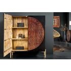 Design komód Fernanda 120 cm fekete mangó