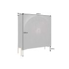 Design komód Fernanda 120 cm fekete mangó