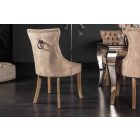 Design szék Queen bársony kávé