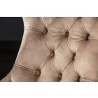 Design szék Queen bársony kávé