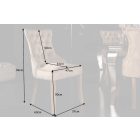 Design szék Queen bársony kávé