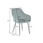 Stílusos szék Esmeralda zöld