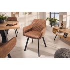 Stílusos étkezőszék Francesca világosbarna