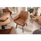 Stílusos étkezőszék Francesca világosbarna