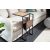 Design asztal laptophoz tárolóhellyel Giuliana 48 cm tölgy utánzata