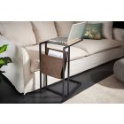 Design asztal laptophoz tárolóhellyel Giuliana 48 cm tölgy utánzata