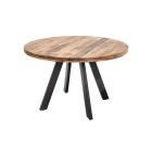 Kerek étkezőasztal Thunder 120 cm mangó