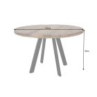 Kerek étkezőasztal Thunder 120 cm mangó