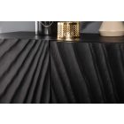 Design komód Shayla 140 cm fekete mangó 