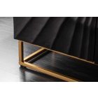 Design komód Shayla 140 cm fekete mangó 