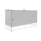 Design komód Shayla 140 cm fekete mangó 