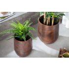 Design kis virágcserépek szett Gaiana réz 