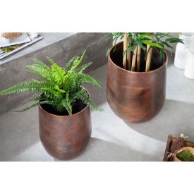 Design kis virágcserépek szett Gaiana réz 