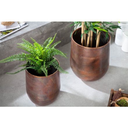 Design kis virágcserépek szett Gaiana réz 