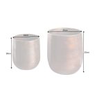 Design kis virágcserépek szett Gaiana réz 