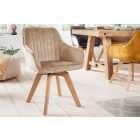 Design forgószék Gaura pezsgő bársony 