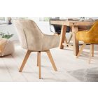 Design forgószék Gaura pezsgő bársony 