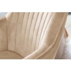 Design forgószék Gaura pezsgő bársony 