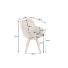 Design forgószék Gaura pezsgő bársony 