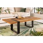 Design dohányzóasztal Thunder 100 cm mangó