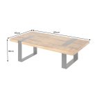 Design dohányzóasztal Thunder 100 cm mangó