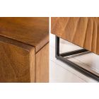 Design komód Shayla 140 cm barna mangó