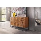 Design komód Shayla 140 cm barna mangó