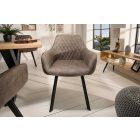Stílusos étkezőszék Francesca szürkésbarna taupe 