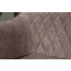 Stílusos étkezőszék Francesca szürkésbarna taupe 