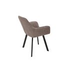 Stílusos étkezőszék Francesca szürkésbarna taupe 