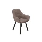 Stílusos étkezőszék Francesca szürkésbarna taupe 