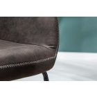 Design szék Derrick antik szürke 