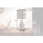 Design asztali lámpa Desmond 45 cm barna - ironwood 