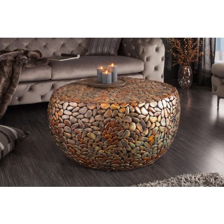 Design dohányzóasztal Mauricio 72 cm réz