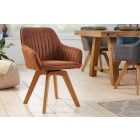 Design forgószék Gaura vintage barna