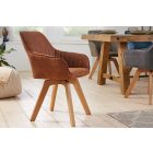 Design forgószék Gaura vintage barna