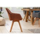 Design forgószék Gaura vintage barna