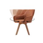 Design forgószék Gaura vintage barna