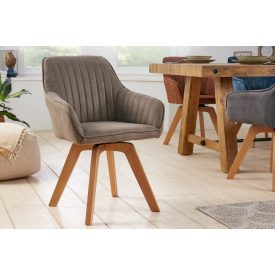 Design forgószék Gaura vintage taupe 