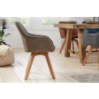 Design forgószék Gaura vintage taupe 